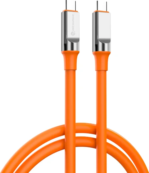 Зарядный кабель Atomic Crazy USB-C-USB-C PD 60W / 30.415 (1.5м, оранжевый)