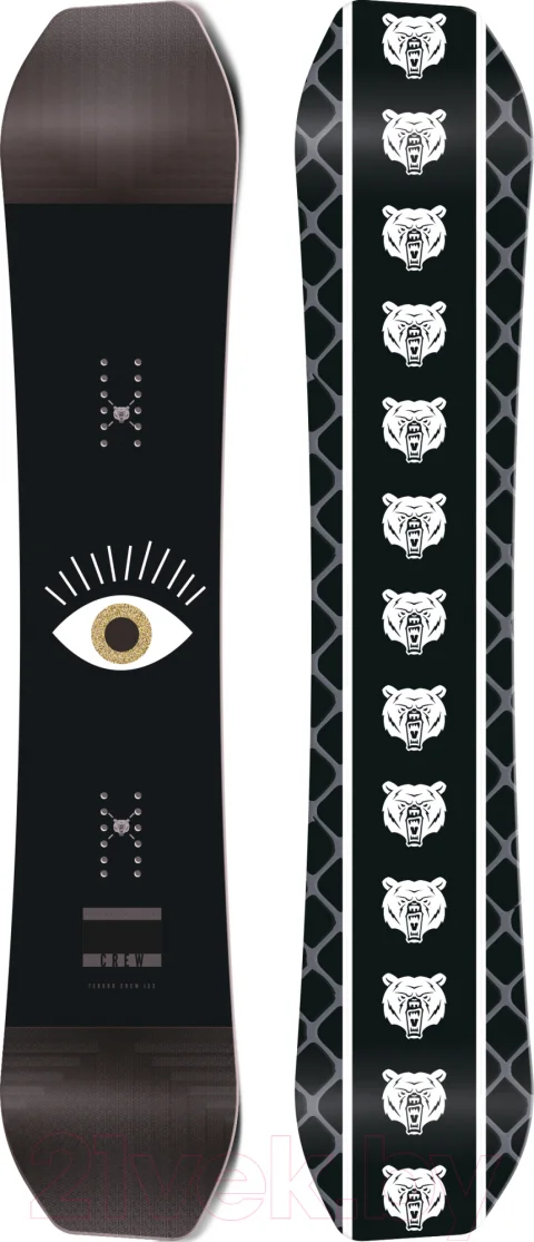 Сноуборд Terror Snow Crew 0002733 (р.157, белый/черный)