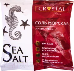 Соль для ванны Crystal Морская природная с композицией эфирных масел (1кг) — фото 1