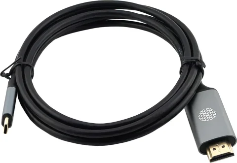 Кабель Cactus CS-USBC-HDMI-2-2 (2м, черный)