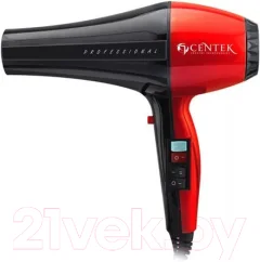Фен Centek CT-2225 Professional (черный/красный) — фото 1