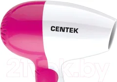 Компактный фен Centek CT-2229 (белый/розовый) — фото 2