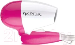 Компактный фен Centek CT-2229 (белый/розовый) — фото 3