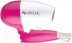 Компактный фен Centek CT-2229 (белый/розовый) — фото 9