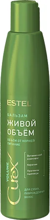 Бальзам для волос Estel Curex Volume Живой объем для сухих и поврежденных волос (250мл) — фото 1