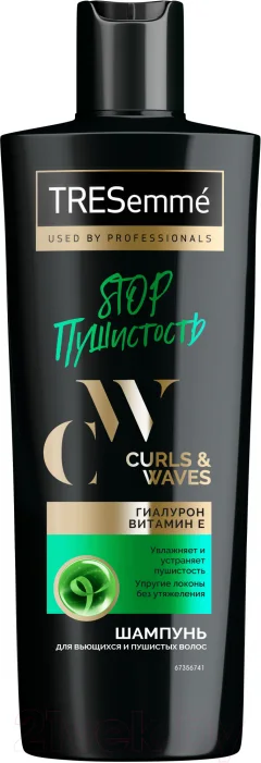 Шампунь для волос Tresemme Curls Waves Для вьющихся и пушистых волос (360мл) — фото 1