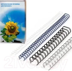 Пружины для переплета Office Kit D12.7 мм (1/2) / OKPM12B (100шт, черный) — фото 3