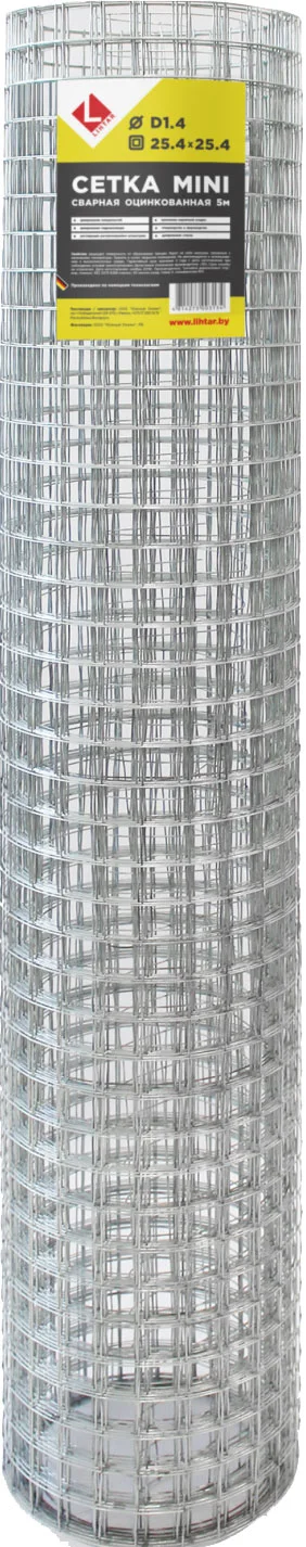 Сетка сварная Lihtar D 1.4 25.4мм 1x5м