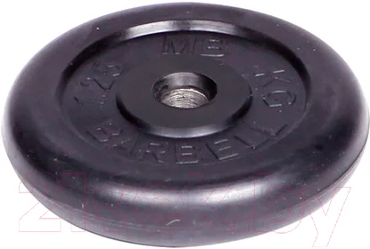 Диск для штанги MB Barbell d31мм 1.25кг (черный)