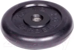 Диск для штанги MB Barbell d31мм 1.25кг (черный) — фото 3