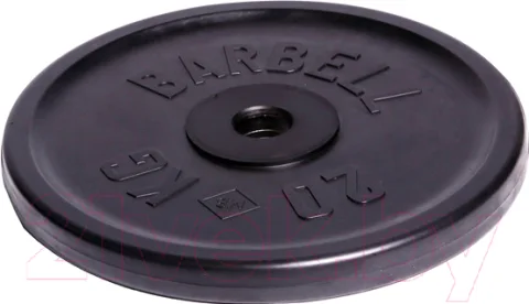 Диск для штанги MB Barbell Олимпийский d51мм 20кг (черный)