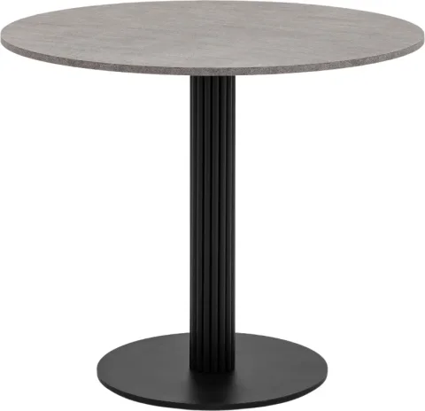 Обеденный стол Stool Group Фризбин D90 (сегни темный/черный)