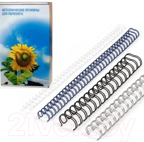 Пружины для переплета Office Kit D9.5 мм (3/8) / OKPM38B (100шт, черный)
