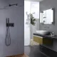 Душевая система со смесителем Abber Daheim AF8218B (черный матовый) — фото 5