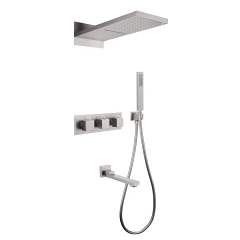 Душевая система со смесителем Abber Daheim AF8253SP (хром)