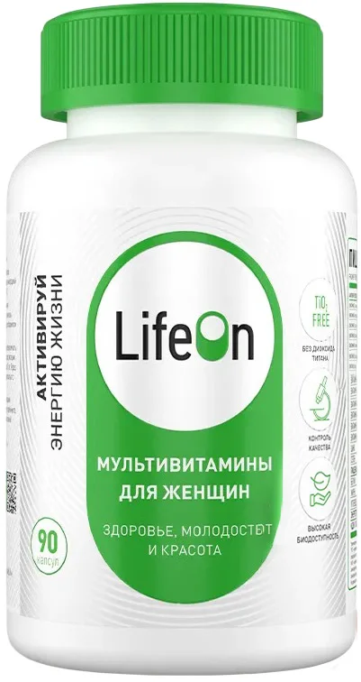 Мультивитаминный комплекс LifeON Daily Women's Complex (90 капсул)