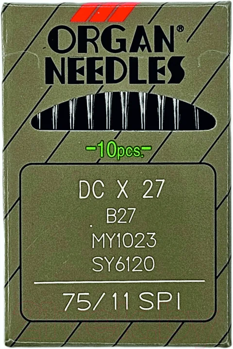 Набор игл для промышленной швейной машины Organ DCx27 75 SPI ORG-10