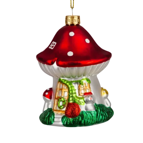 Елочная игрушка Erich Krause Decor. Грибной домик / 64436