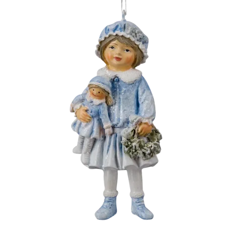 Елочная игрушка Erich Krause Decor. Девочка с куклой лапландия / 64546