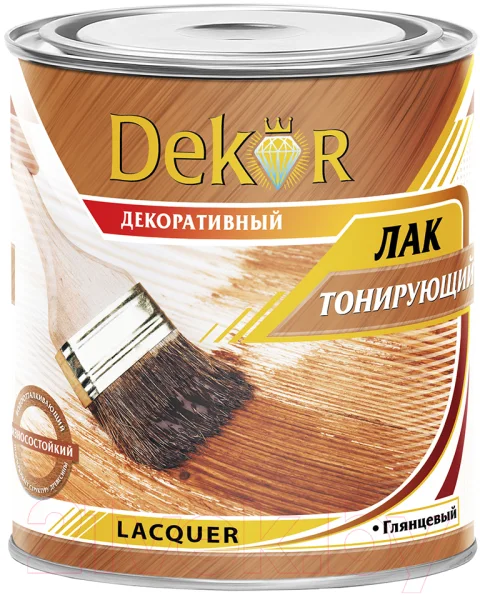 Лак Dekor Тонирующий декоративный для дерева (1.8кг, красное дерево)