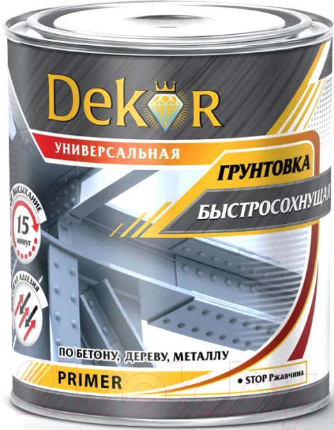 Грунтовка Dekor Универсальная (1.9кг, коричневый)