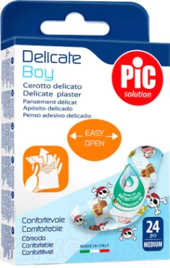 Пластырь Pic Solution Delicate с антибактериальной подушечкой (19x72мм, 24шт) — фото 9