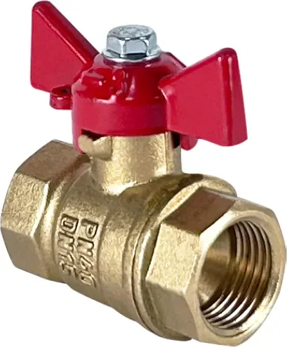 Шаровой кран Valfex DeltaPro ВР/ВР 1" / VF.217.LB1.100.DP (ручка-бабочка)