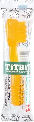 Лакомство для собак TiTBiT Dental+ Зубная щетка с мясом индейки / 19863 (35шт./упак.) — фото 1