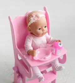 Аксессуар для куклы Leader Toys Diamond Princess Стульчик для кормления / 72119 (розовый) — фото 4
