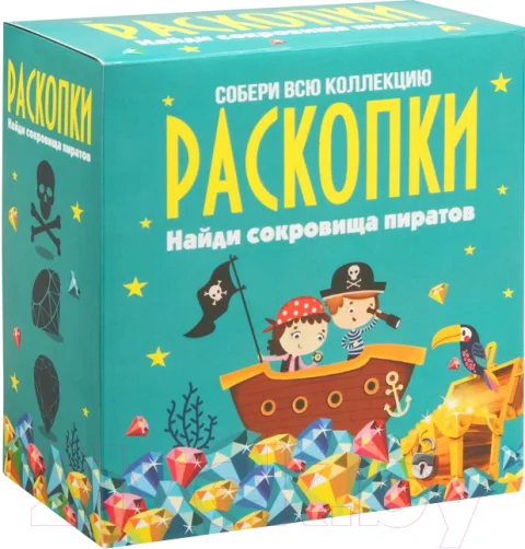 Набор для опытов Раскопки Сокровища пиратов / dig-6