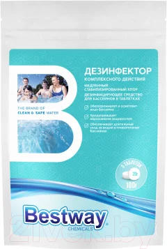 Средство для бассейна дезинфицирующее Bestway DKM0.1TBW (0.1кг) — фото 1