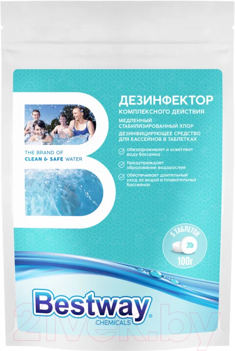 Средство для бассейна дезинфицирующее Bestway DKM0.1TBW (0.1кг)