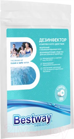 Средство для бассейна дезинфицирующее Bestway DKM0.1TBW (0.1кг) — фото 2