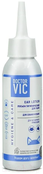 Средство для ухода за ушами животных Doctor VIC Лосьон гигиенический (100мл)