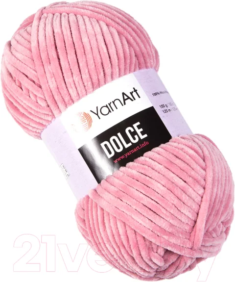 Пряжа для вязания Yarnart Dolce 100% микрополиэстер / 769 (120м, роза)
