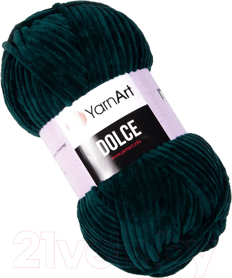Пряжа для вязания Yarnart Dolce 100% микрополиэстер / 774 (120м, зеленый изумруд)