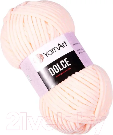 Пряжа для вязания Yarnart Dolce 100% микрополиэстер / 779 (120м, светлый персик)