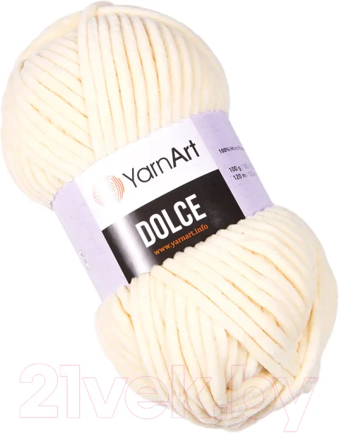 Пряжа для вязания Yarnart Dolce 100% микрополиэстер / 783 (120м, шампань)