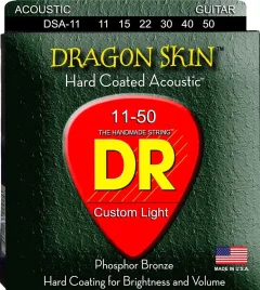 Струны для акустической гитары DR Dragon Skin DSA-11 11-50 — фото 1
