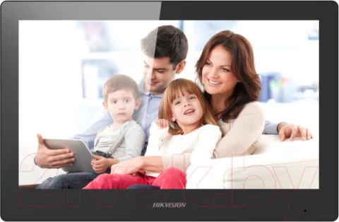 Монитор IP-видеодомофона Hikvision DS-KH8520-WTE1 (черный)