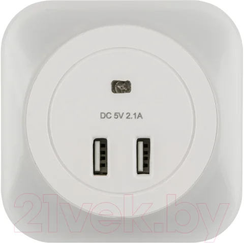 Ночник Uniel DTL-321 White/Sensor/2USB / UL-00007348