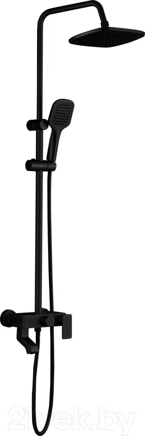 Душевая система со смесителем Ekko E2507-7 (черный матовый)