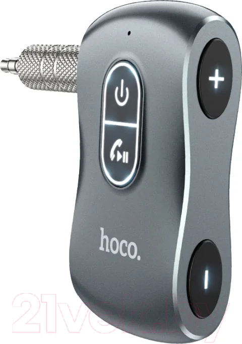 Bluetooth адаптер для автомобиля Hoco E73 (металлик)