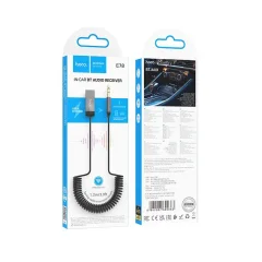 Bluetooth адаптер для автомобиля Hoco E78 с кабелем (металлик) — фото 3