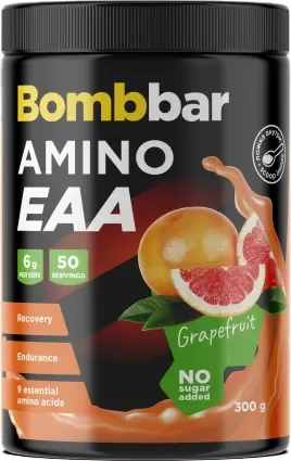 Комплексные аминокислоты Bombbar EAA (300г, розовый грейпфрут)