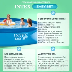 Надувной бассейн Intex EASY SET 28118NP (305x61 с фильтром и насосом) — фото 3