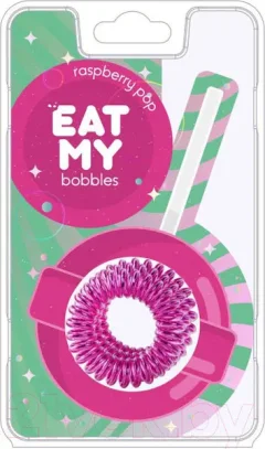 Набор резинок для волос Eat My Малиновый леденец (3шт) — фото 5