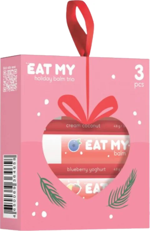 Набор бальзамов для губ Eat My Снежная нежность (3шт)