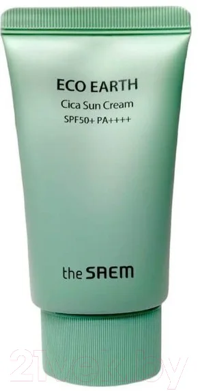 Крем солнцезащитный The Saem Eco Earth Cica Sun Cream (50г)