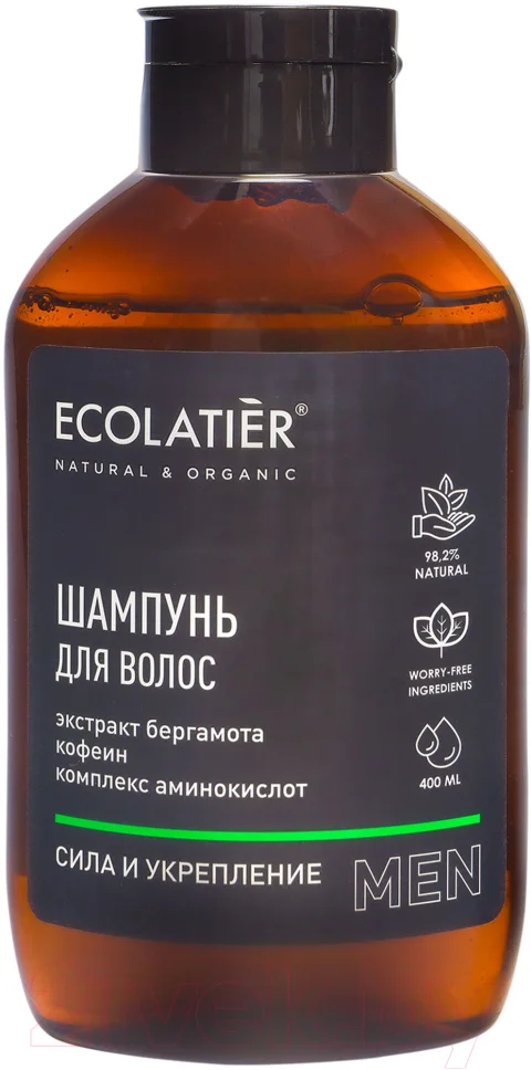 Шампунь для волос Ecolatier Мужской Сила и укрепление (400мл)